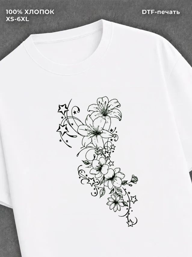 Футболка flowers