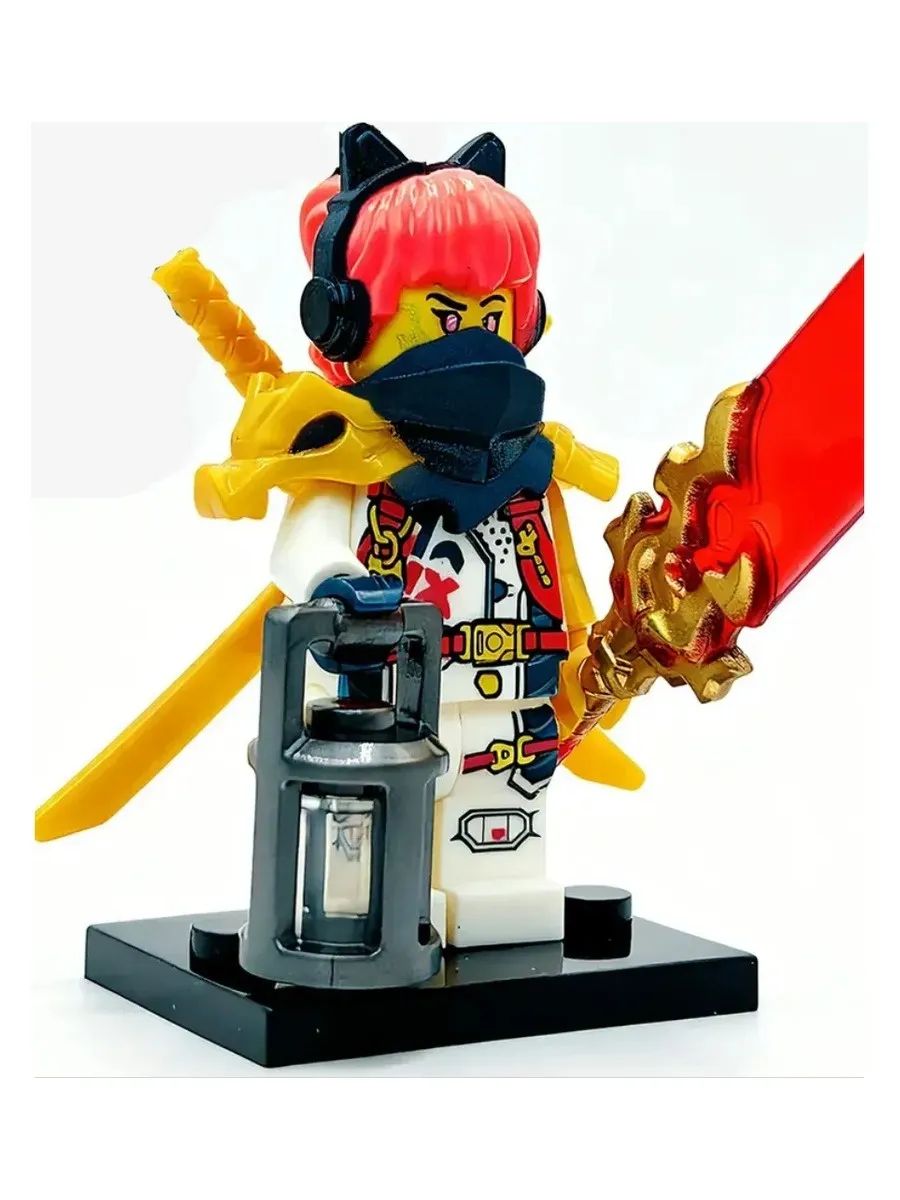 Фигурка Сора в костюме ниндзя с мечами / Ниндзяго / Минифигурка Ninjago