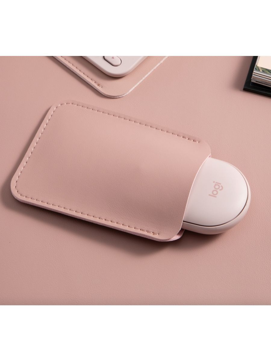 ЧехолдляхранениямышиAppleMagicMouse,LogitechPebble,Розовый