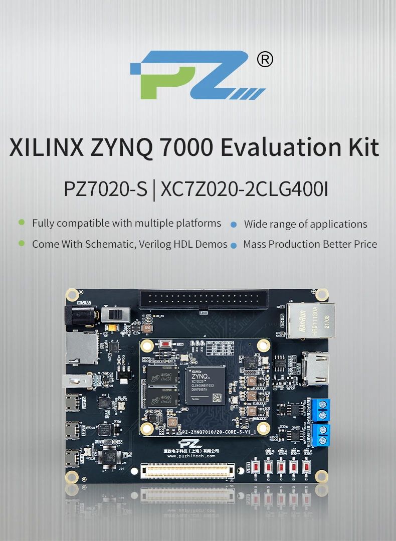 Оценочный комплект Puzhi 7020 Xilinx Zynq-7000 Основная плата SoC ...