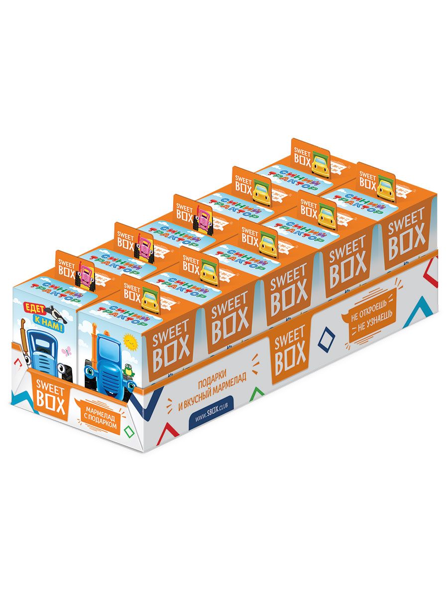 Sweet Box Конфитрейд Синий Трактор свитбокс с подарком, 10 шт