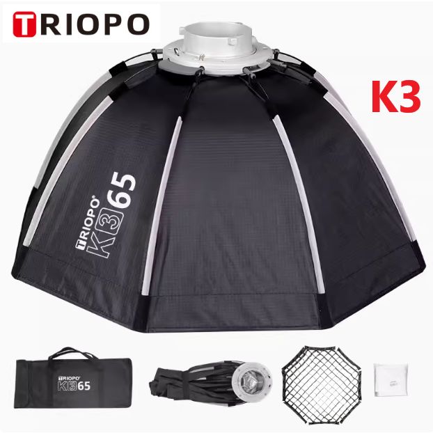 TriopoK365смВосьмиугольныйсофтбоксBowensMount+Сотоваясетка