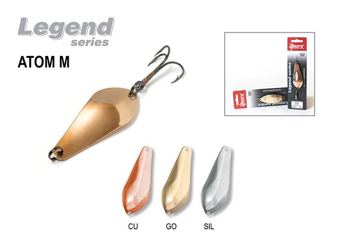 Блесна колеб. Akara Legend Atom M 60 мм 13 гр. Go