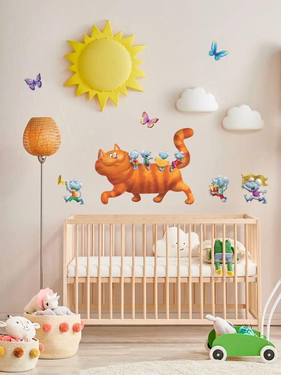 Пример большой композиции из наклеек