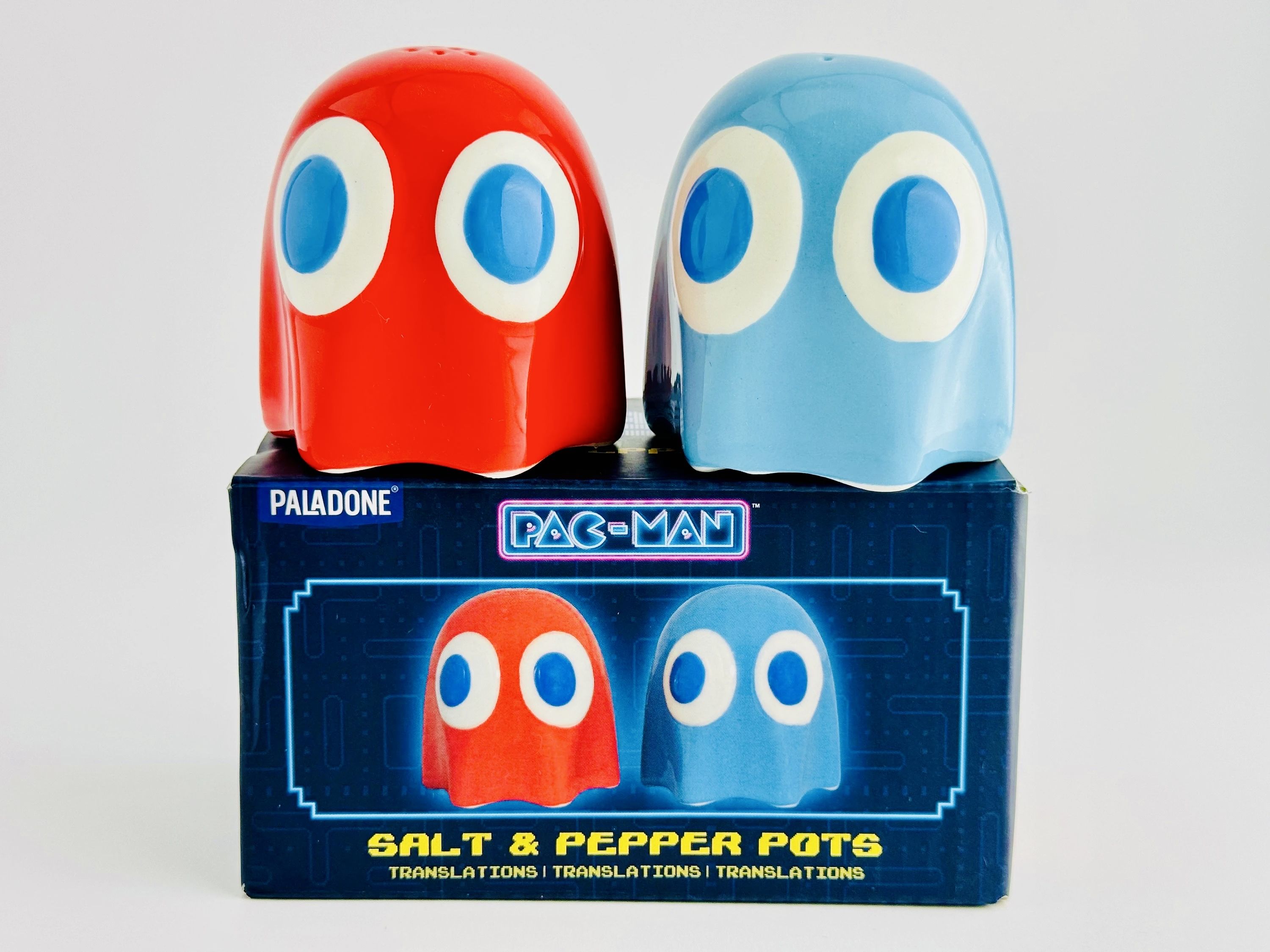 Pac-Man / Пакман Винтажные солонка и перечница в виде привидений