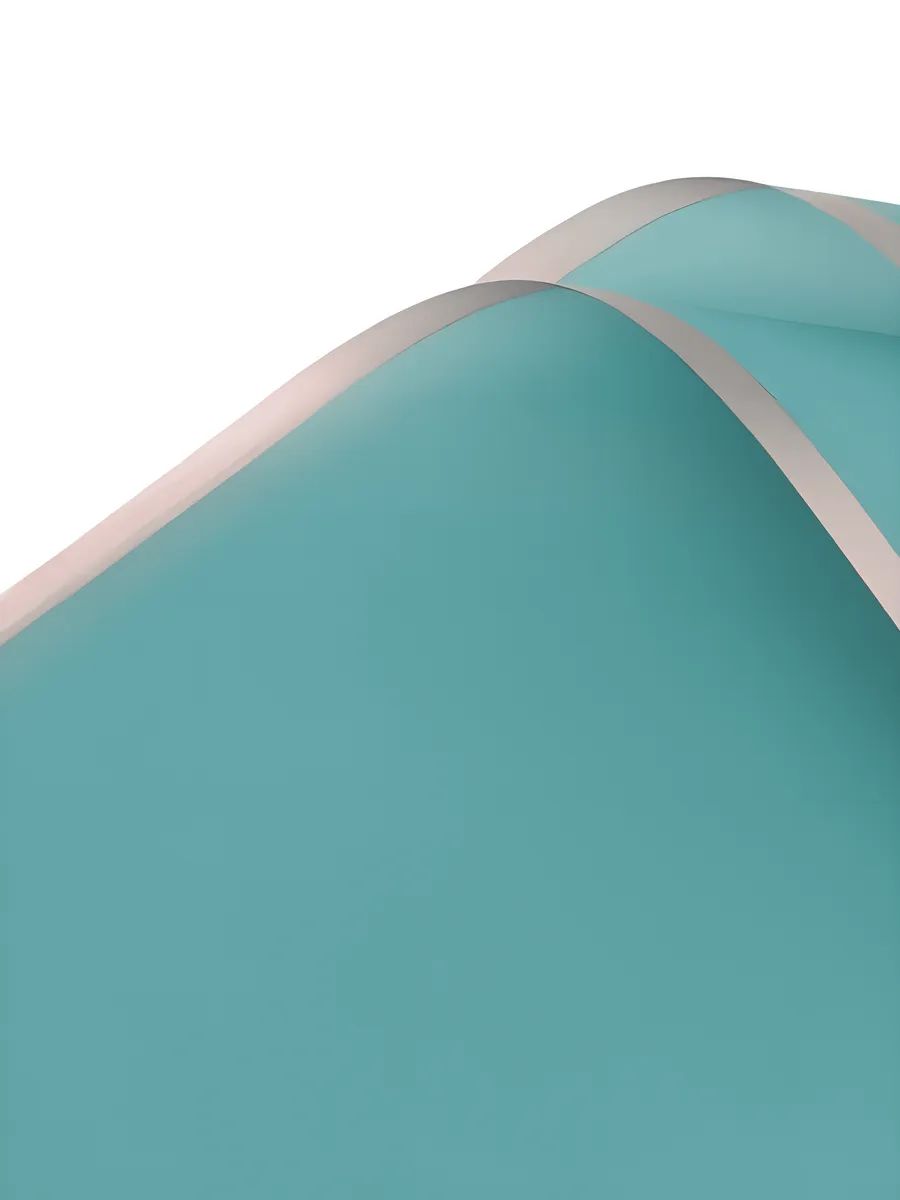 Пленка Матовая в листах прозрачно Бирюза 58*58CM GDM05 в уп/ 20 штук Китай