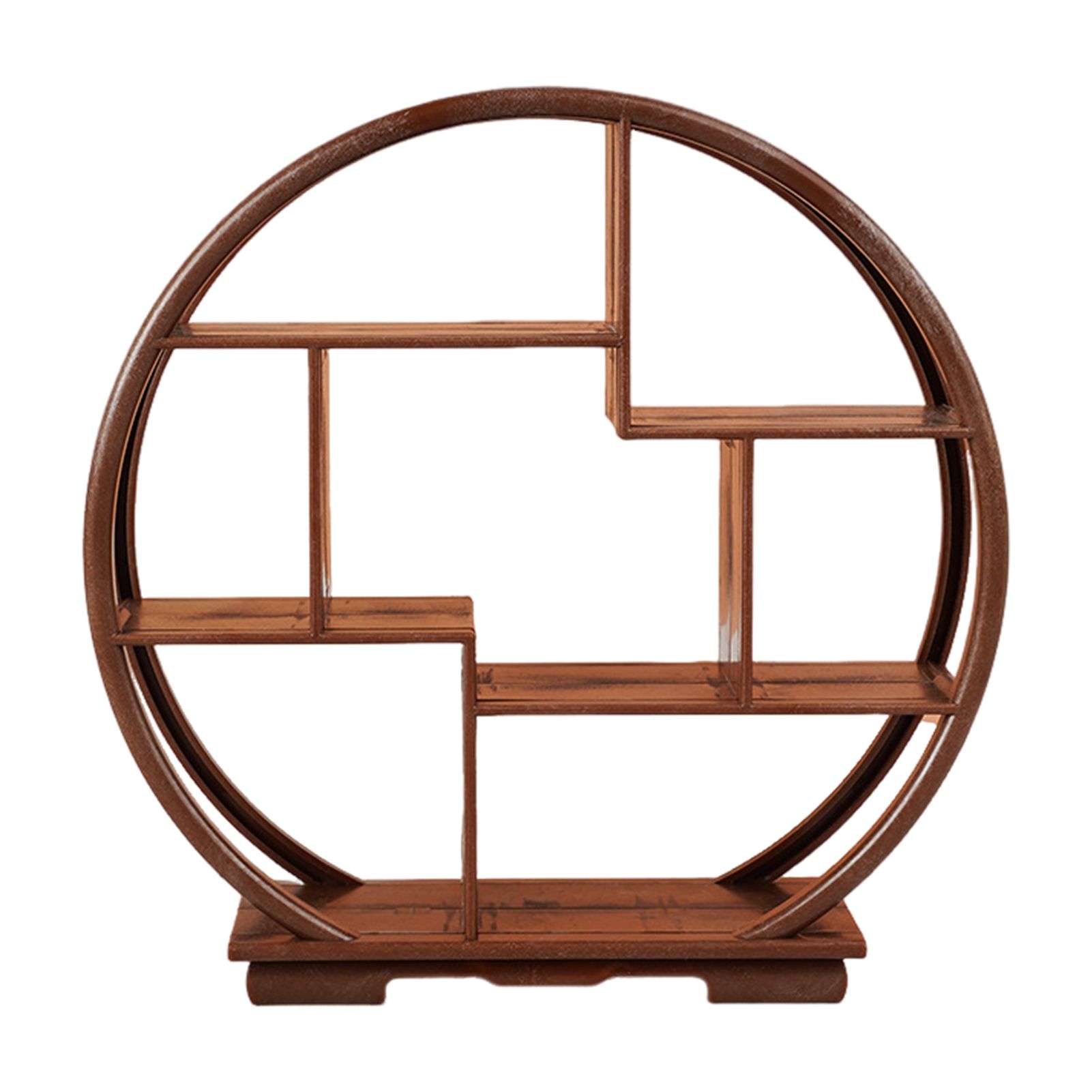 Миниатюрнаяполкавкитайскомстиледлядекорирования.Круглаявыставочнаяполкаидеальноподходитдлямоделейкукольныхдомиковвмасшт