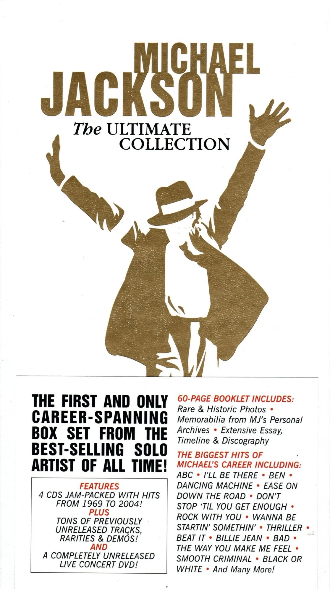 Michael Jackson. The Ultimate Collection (4CD+DVD Box Set, White