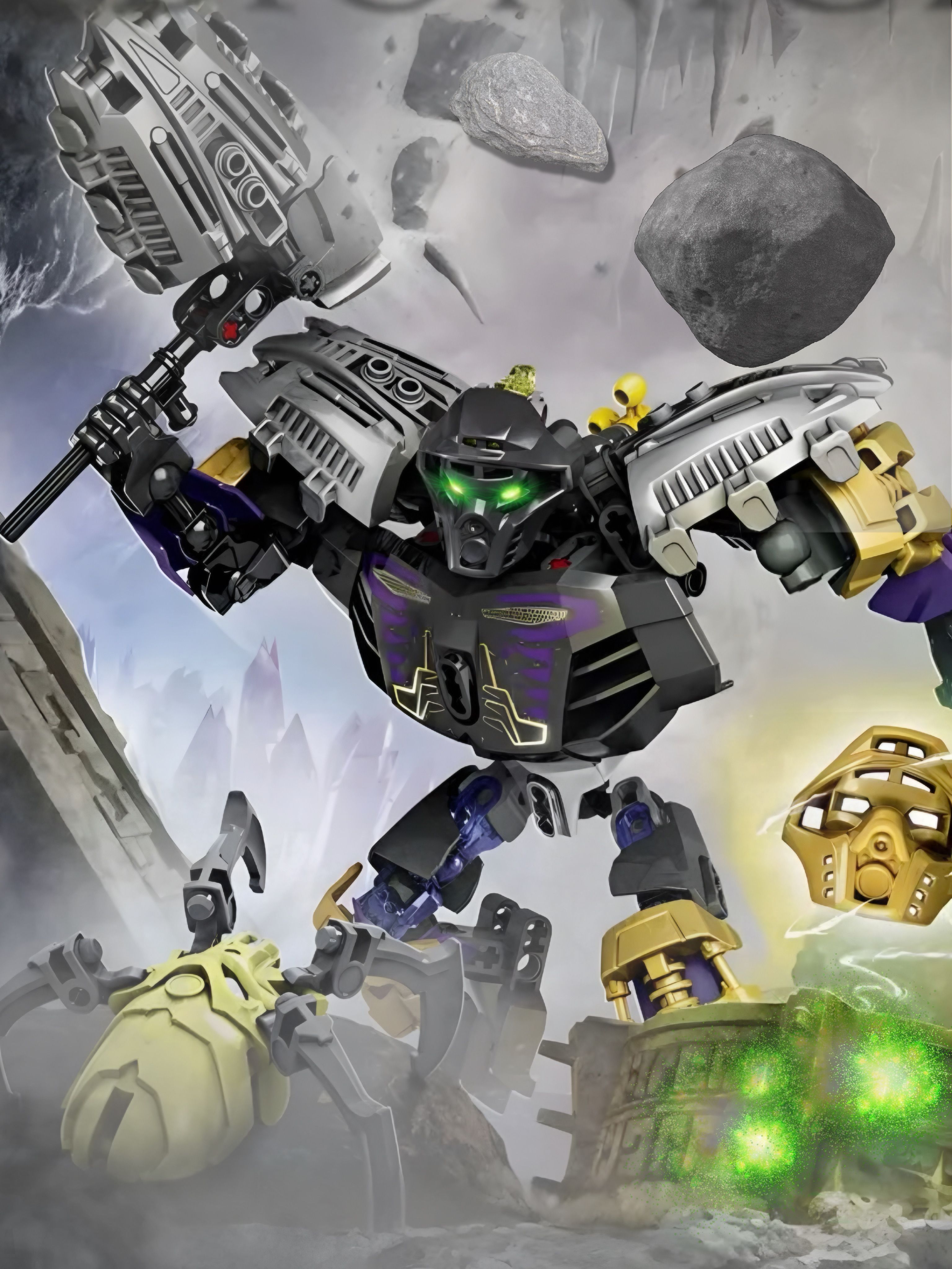 КонструкторBionicle(Бионикл)-Онуа(повелительземли),108+деталей,фигурка-игрушкадлядетей,сборнаяфигурка.