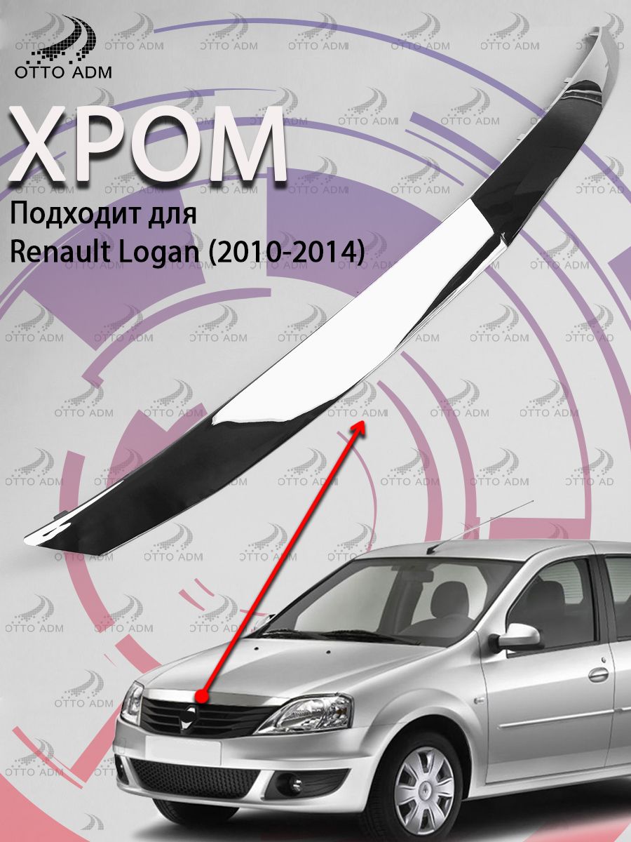Молдинг решетки Logan (2009-) хром Api