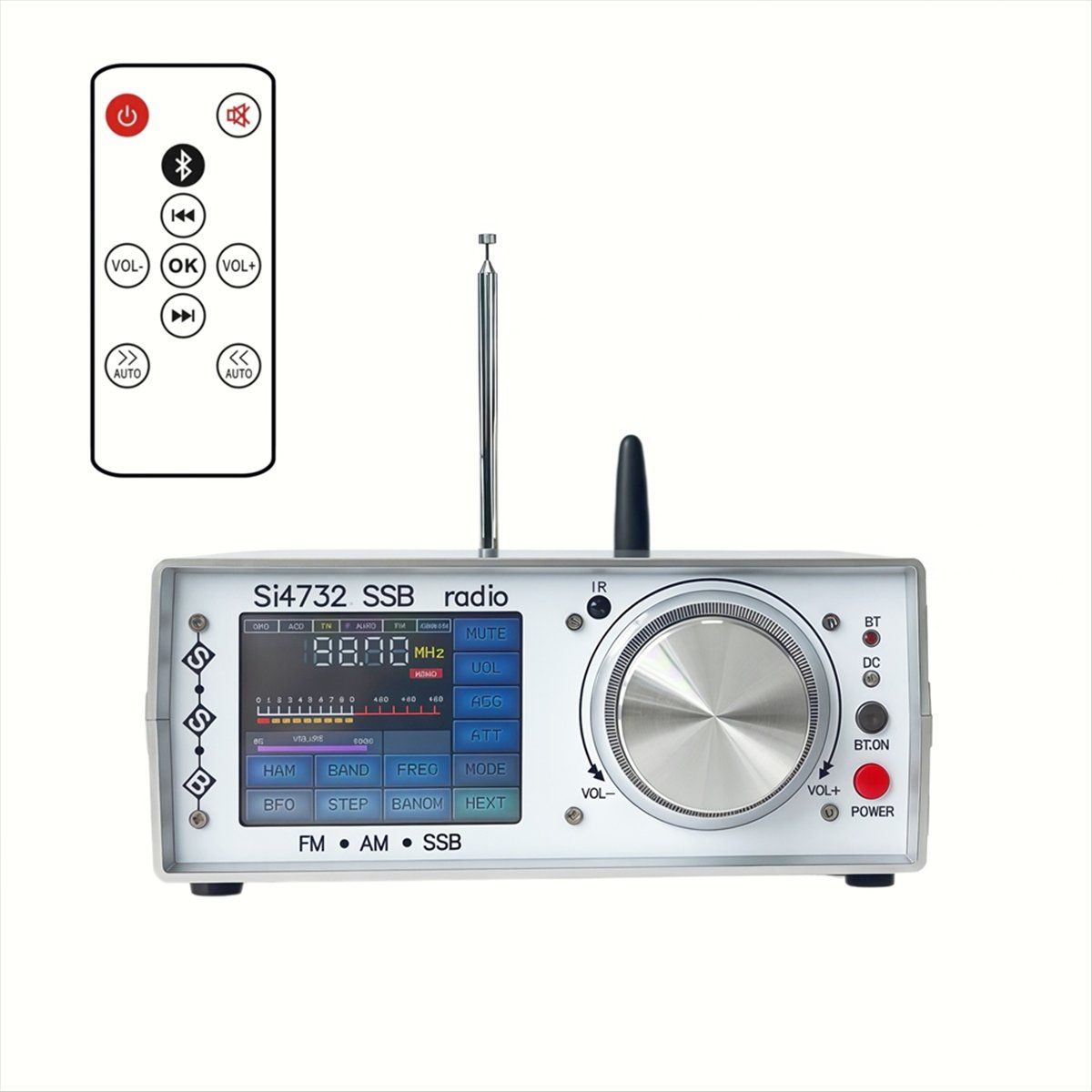 ATS-25SI4732ПолнофункциональныйрадиоприемникFMLWMWSWSSB64108МГцссенсорнымэкраном2,8дюйма
