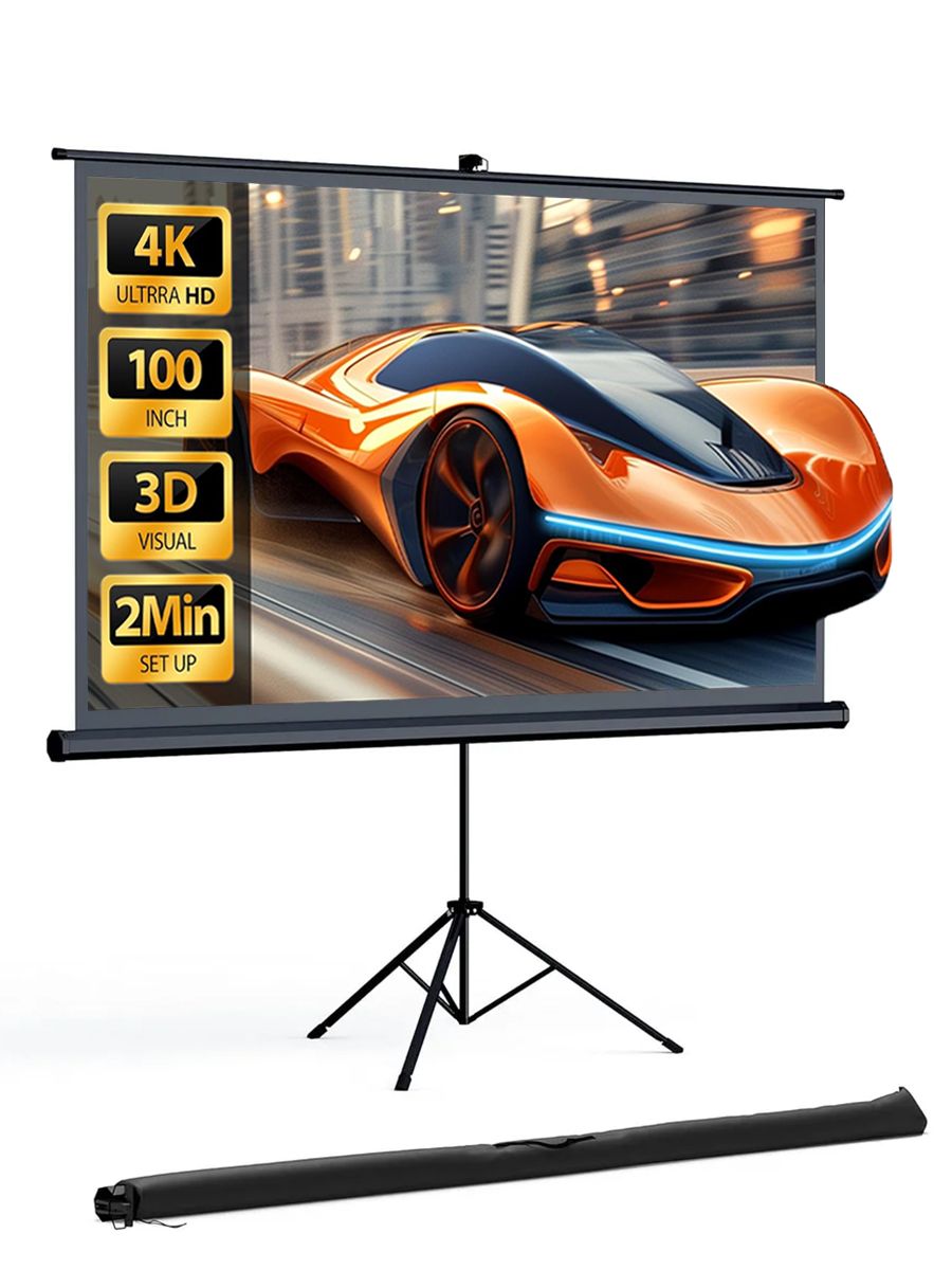 Экрандляпроектора,сподставкой,100