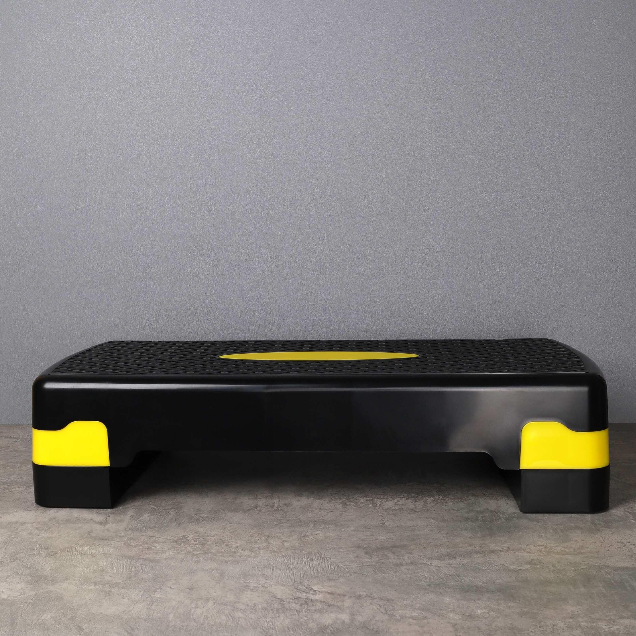 Степ платформа для фитнеса Woohooo StepFit S1 68х28х11(15) см, желтая