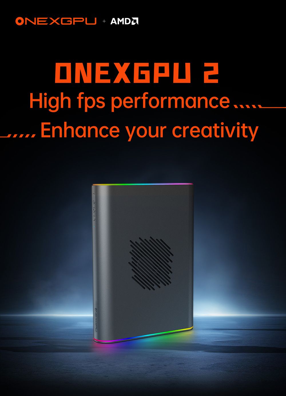 Amd Egpu ONEXGPU 2-го поколения eGPU с AMD Radeon RX 7800M 12 ГБ GDDR6 RDNA3 M.2 ...