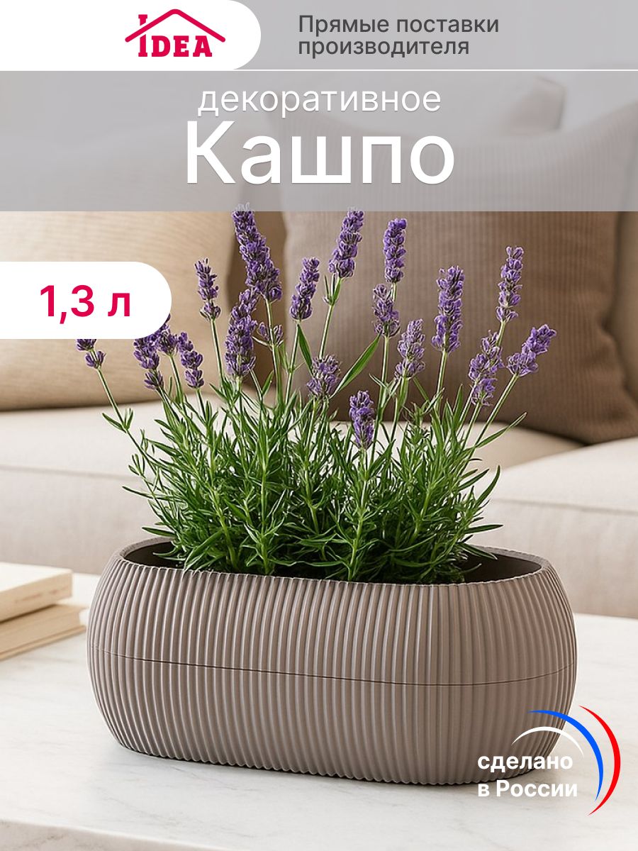 Кашподляцветовисуккулентов,горшокдляцветов1,3л