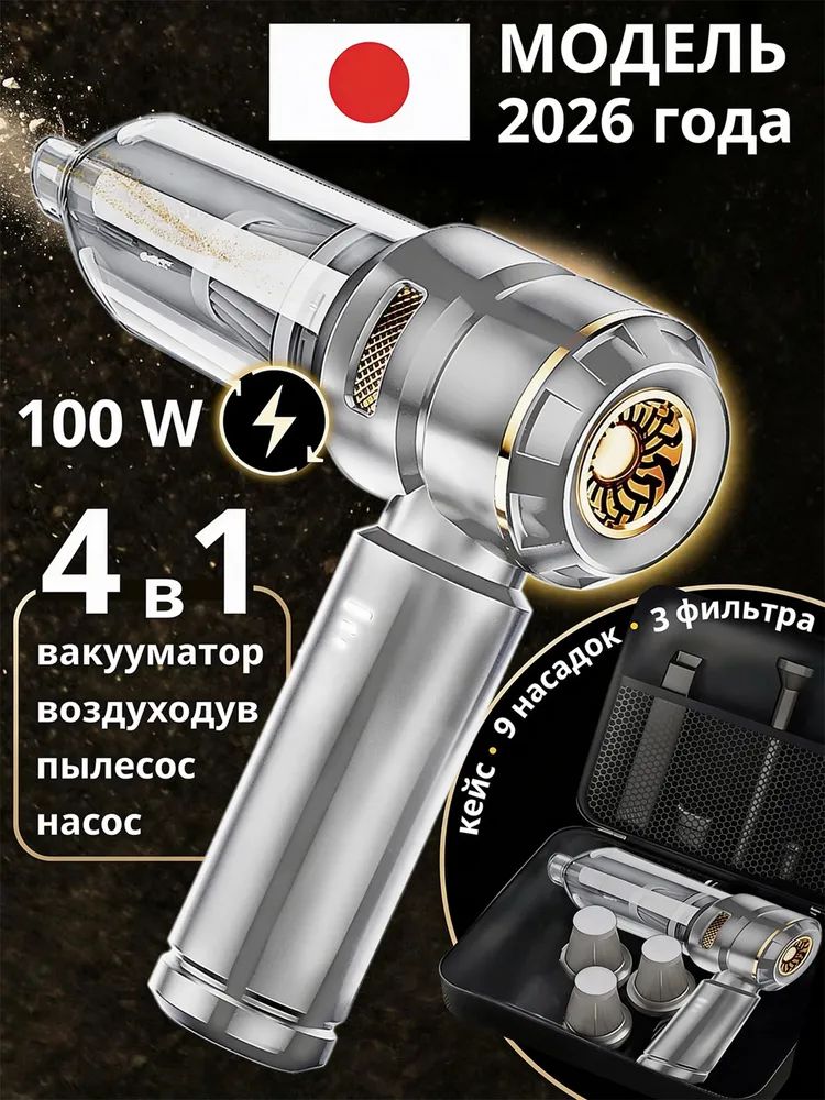 Пылесос для автомобиля мощный аккумуляторный беспроводной