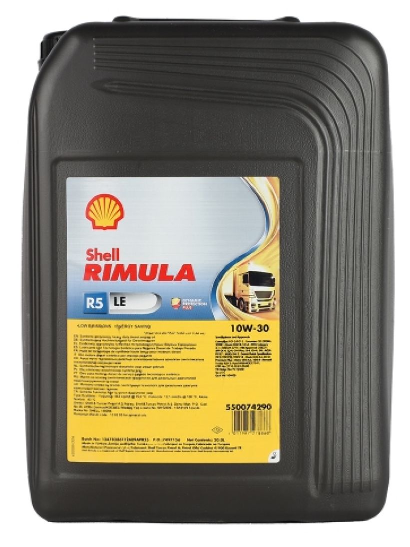Масло моторное Shell RIMULA R5 LE 10W-30 Полусинтетическое 20 л