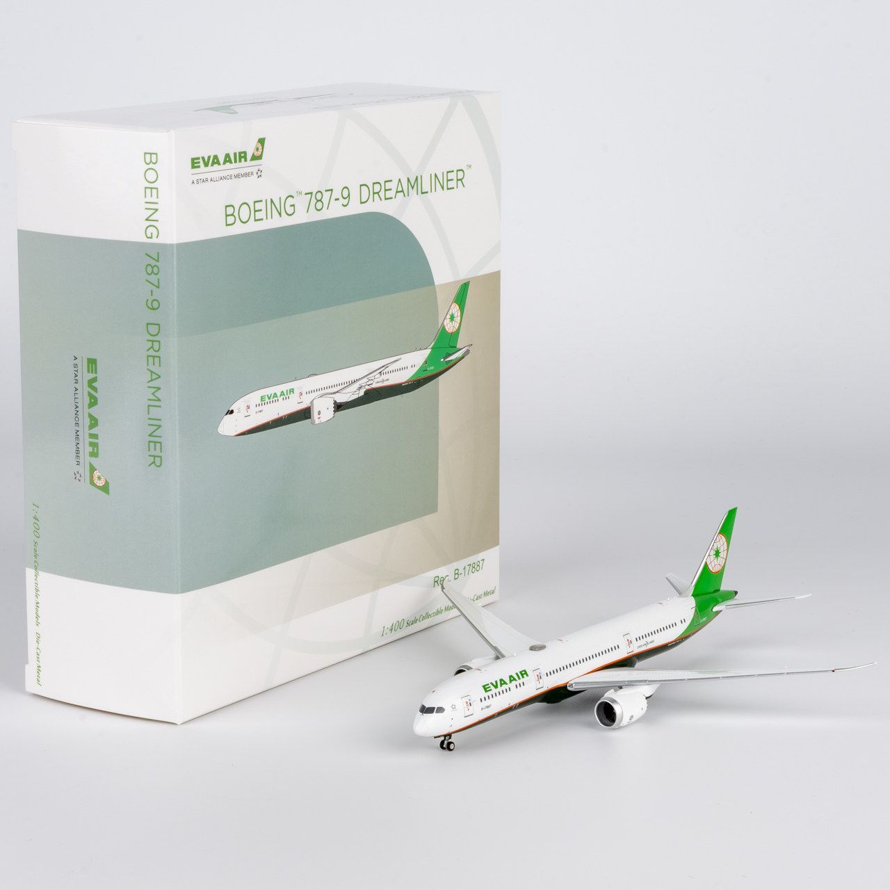 NG Models 1/400 EVA Air B787-9 B-17887/B-17881 Металлическая
