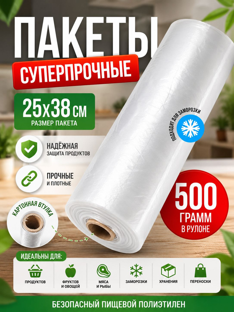 Пакеты фасовочные, 38 см #1