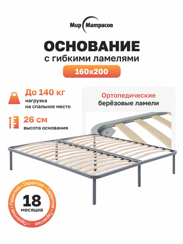 Основание с Ламелями 160x200 #1