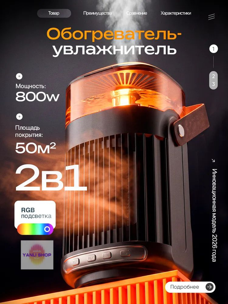 Тепловентилятор, обогреватель для дома #1
