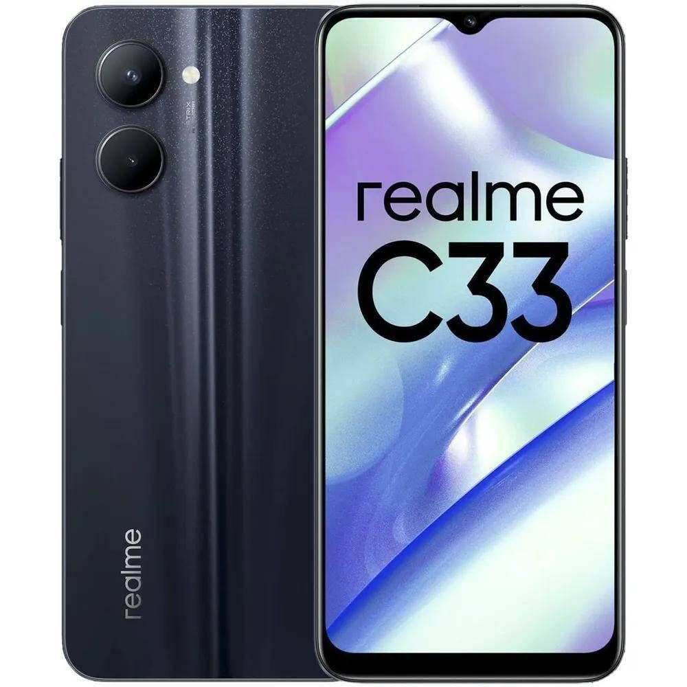 realme Смартфон C33 4/128 ГБ 4/128 ГБ, черный