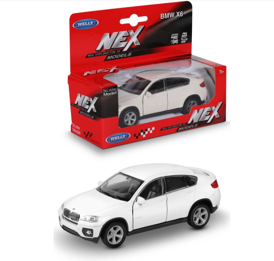 Игрушка Модель машины 1:34/39 BMW X6 43617 Welly белый #1