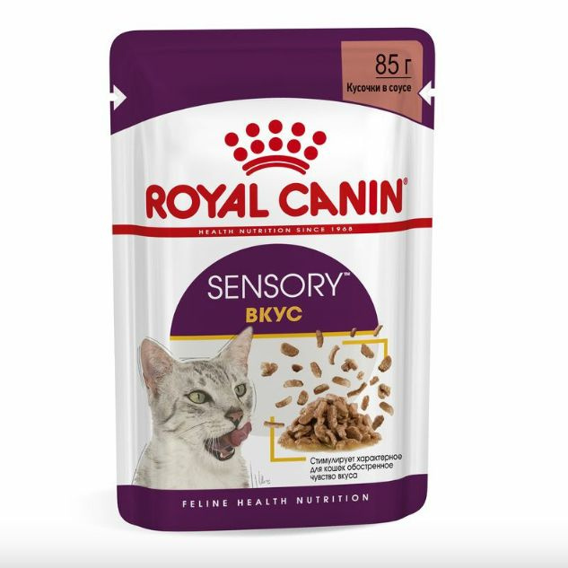 Влажный корм Royal Canin для взрослых кошек, стимулирующий вкусовые рецепторы, кусочки в соусе 12шт x #1