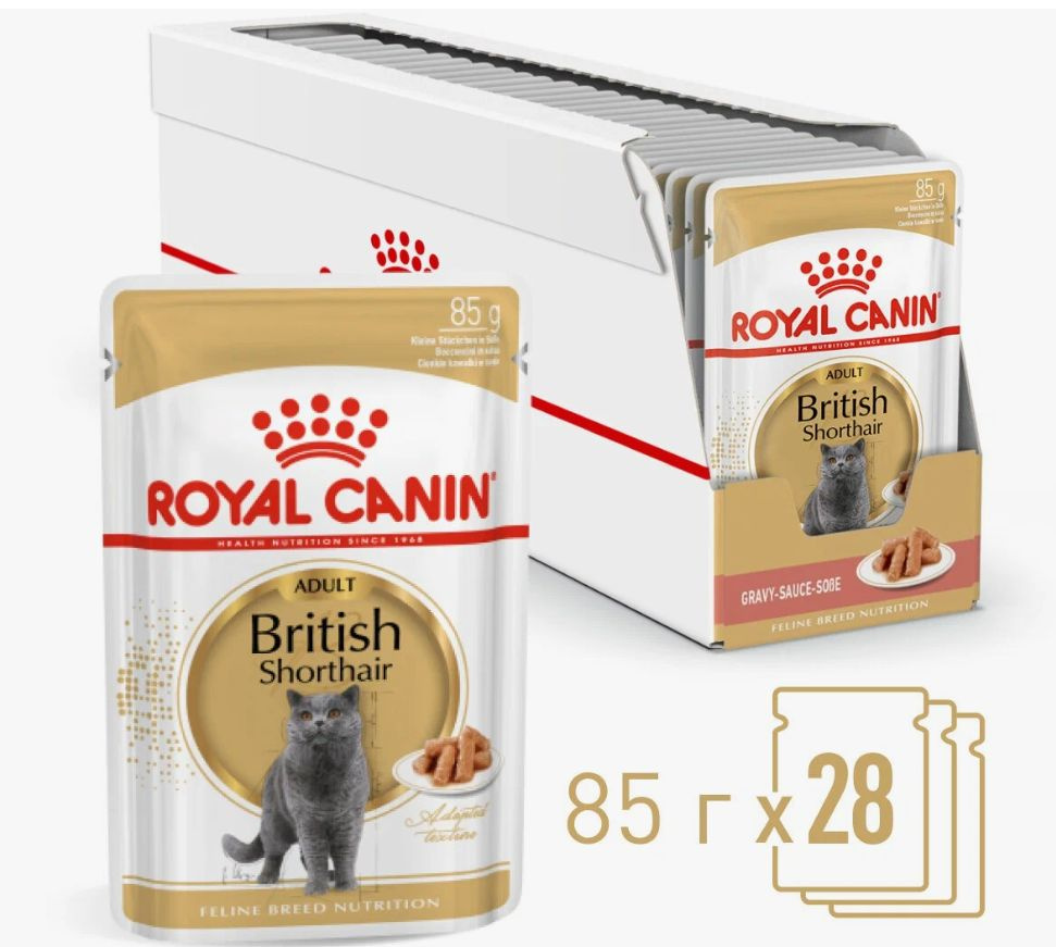 Влажный корм Royal Canin British Shorthair для британских кошек ...
