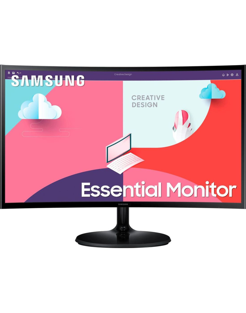 Samsung 23.8" Монитор LS24C360EAIXCI, черный #1