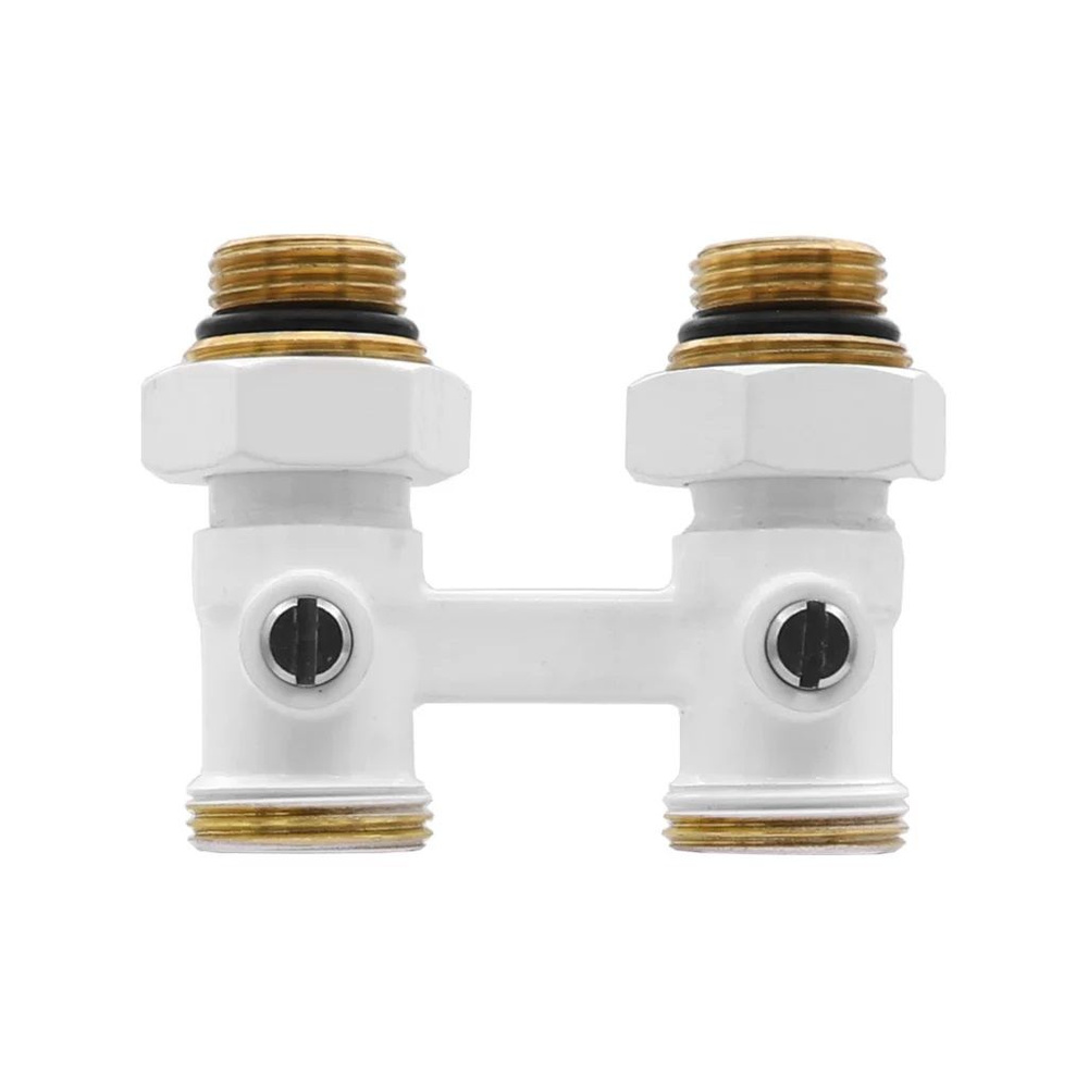 Узел нижнего подключения ViEiR ПРЯМОЙ белый "Мультифлекс" 3/4" для ...