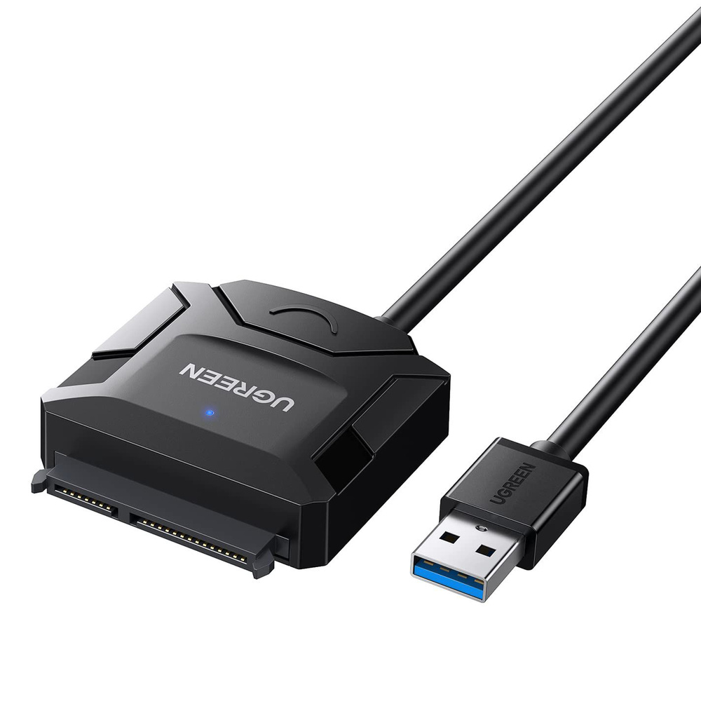 UGREEN Кабель-переходник SATA на USB 3.0 для 3,5- 2,5-дюймовых SSD/HDD ...