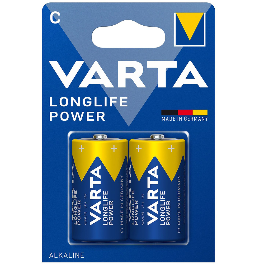 Батарейка Varta LONGLIFE POWER (HIGH ENERGY) LR14 C BL2 Alkaline 1.5V (4914) #1