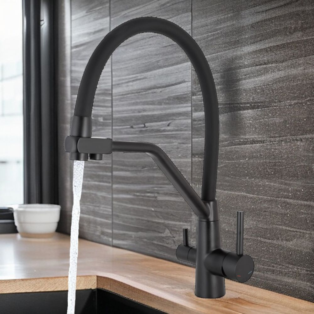 Смеситель для кухни под фильтр для питьевой воды / с гибким изливом ...