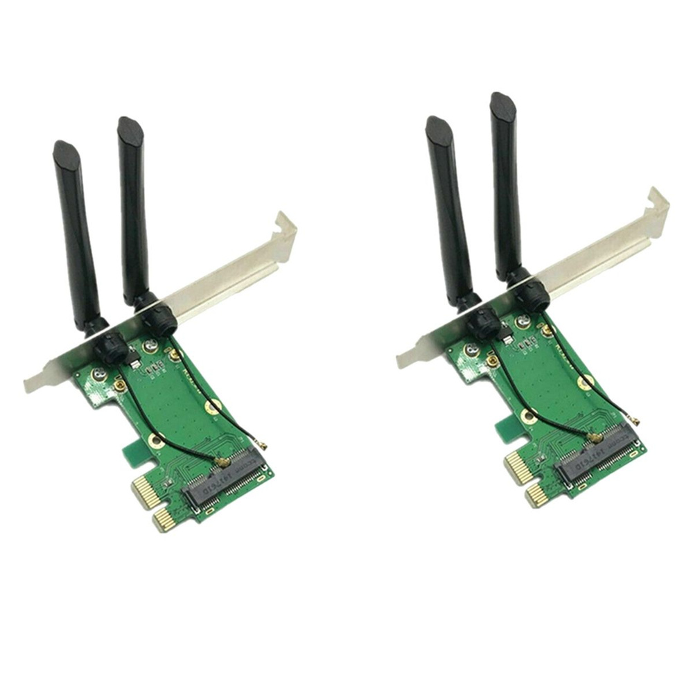 Для беспроводной карты ПК WiFi Mini PCI-E Express к адаптеру PCI-E с 2 ...