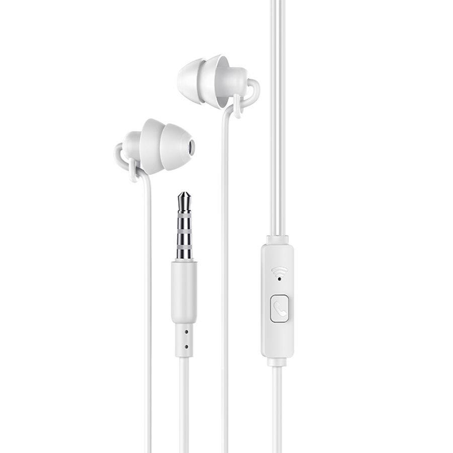Проводные наушники HOCO M81 Imperceptible, Jack 3.5mm, 1.2 м, белый #1
