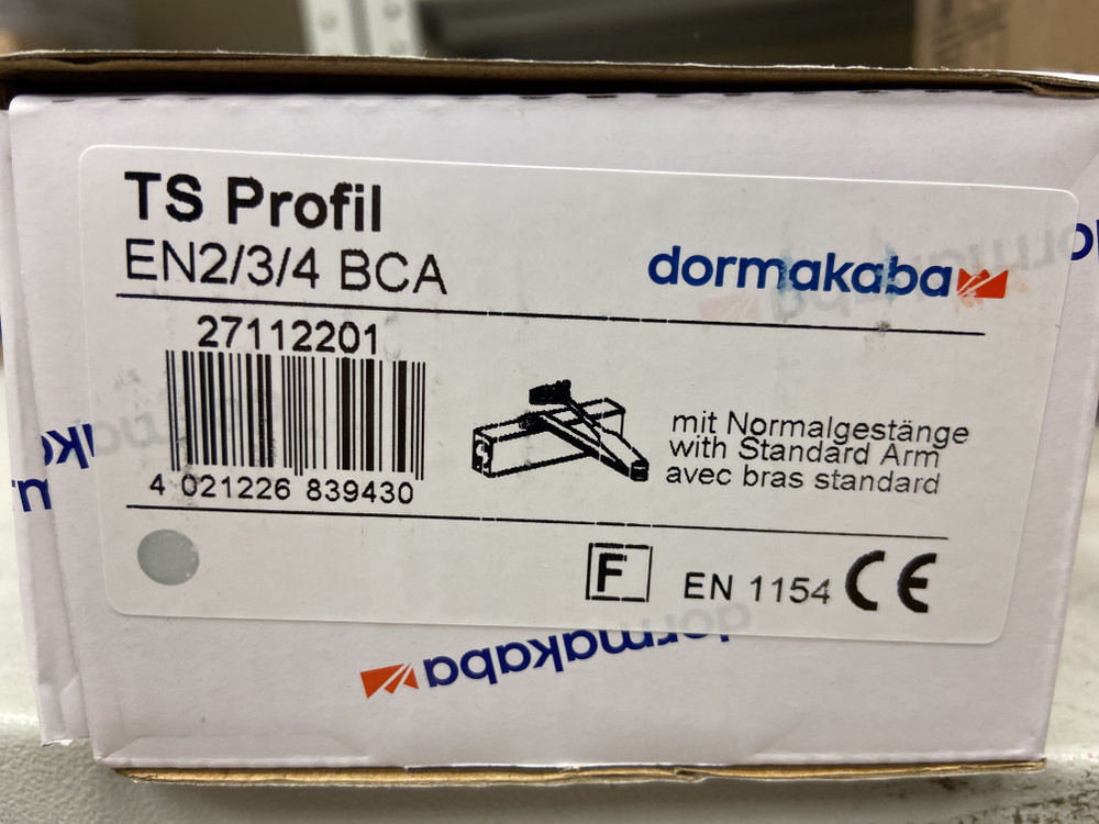 dormakaba (ex. DORMA) TS Profil доводчик со стандартным складным рычагом в комплекте. Цвет: серебристый #1