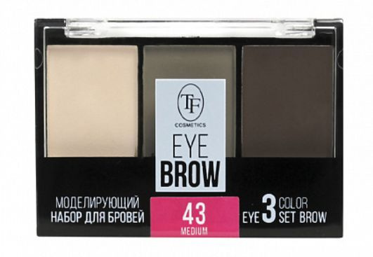 TF cosmetics Тени для бровей Eyebrow 3 Color Set, тон 43 Средний, 12 мл. #1