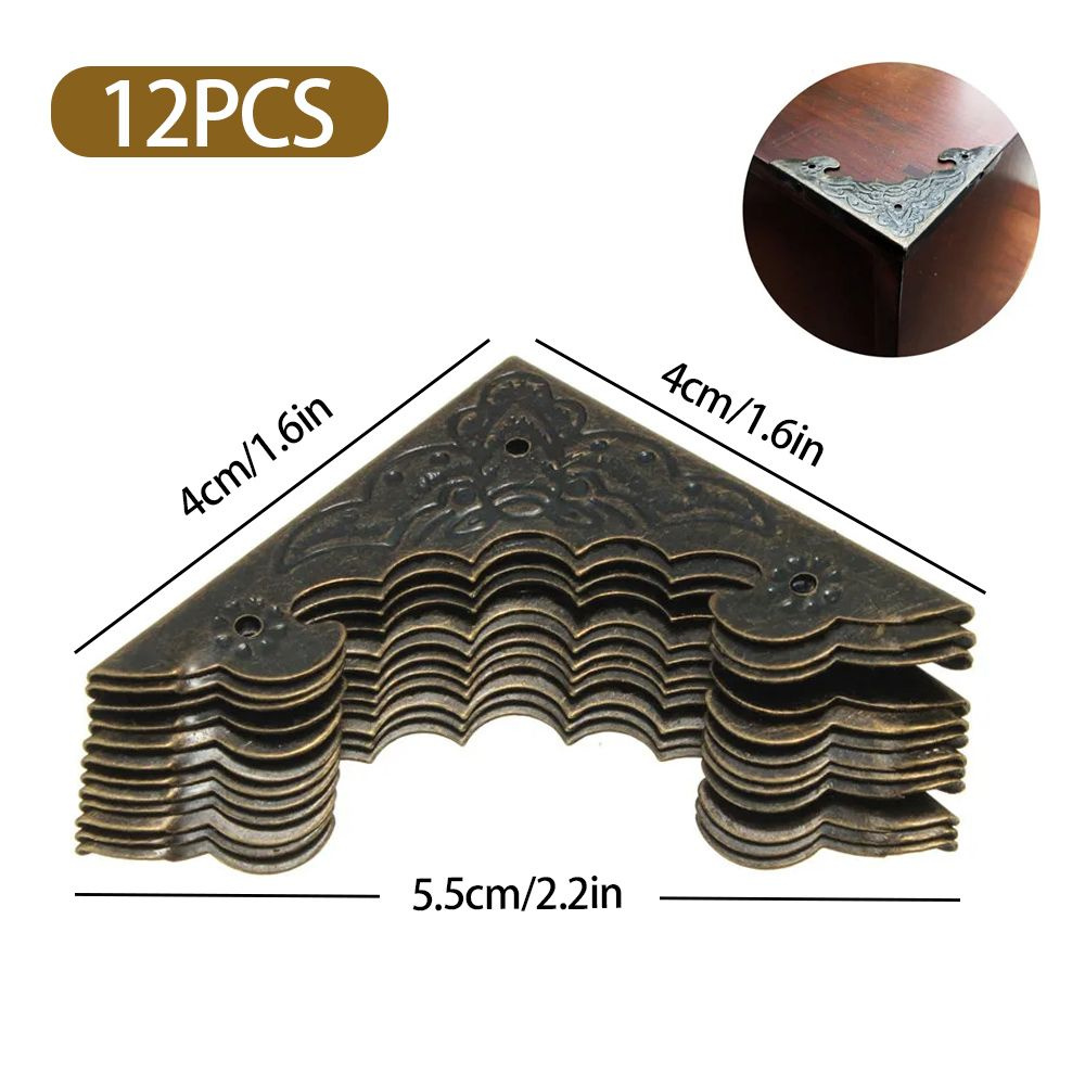 12 шт.Защитный угол стола, антикварная латунь, ювелирные украшения ...