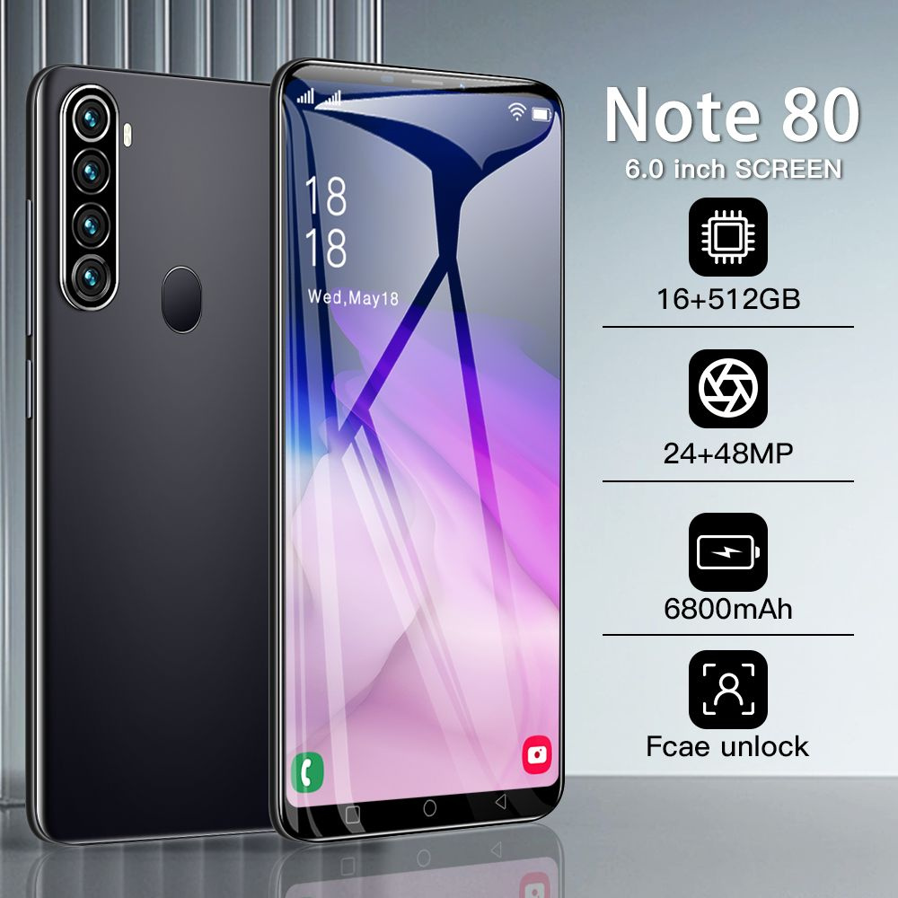 Смартфон NOTE 80 7,3-дюймовый 5G русская версия-1 - купить по выгодной ...