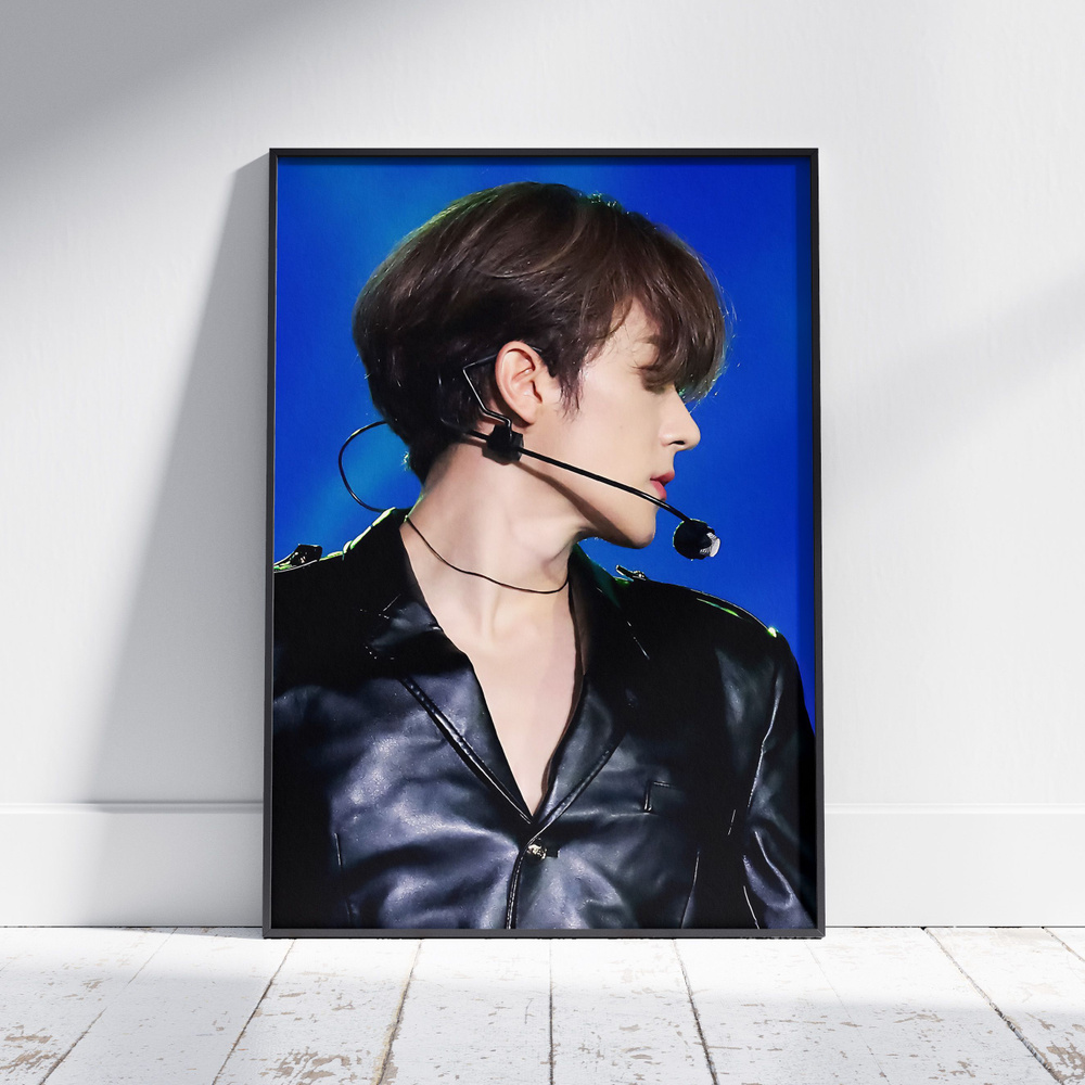 Плакат на стену для интерьера КПОП (THE BOYZ - Хёнджэ - Hyunjae 2) - Постер по K-POP музыке формата А4 #1