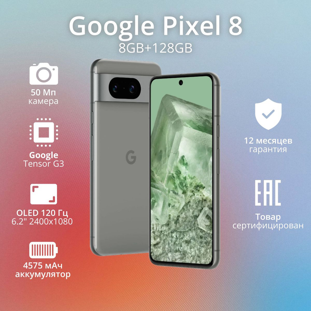 Смартфон Google Pixel 8 US - купить по выгодной цене в интернет-магазине  OZON (1516556805)