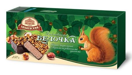 Торт Бабаевский Белочка вафельный, 250г #1