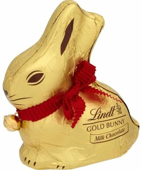 Фигурный шоколад молочный Lindt Пасхальный Кролик Золотой, 100 г  #1