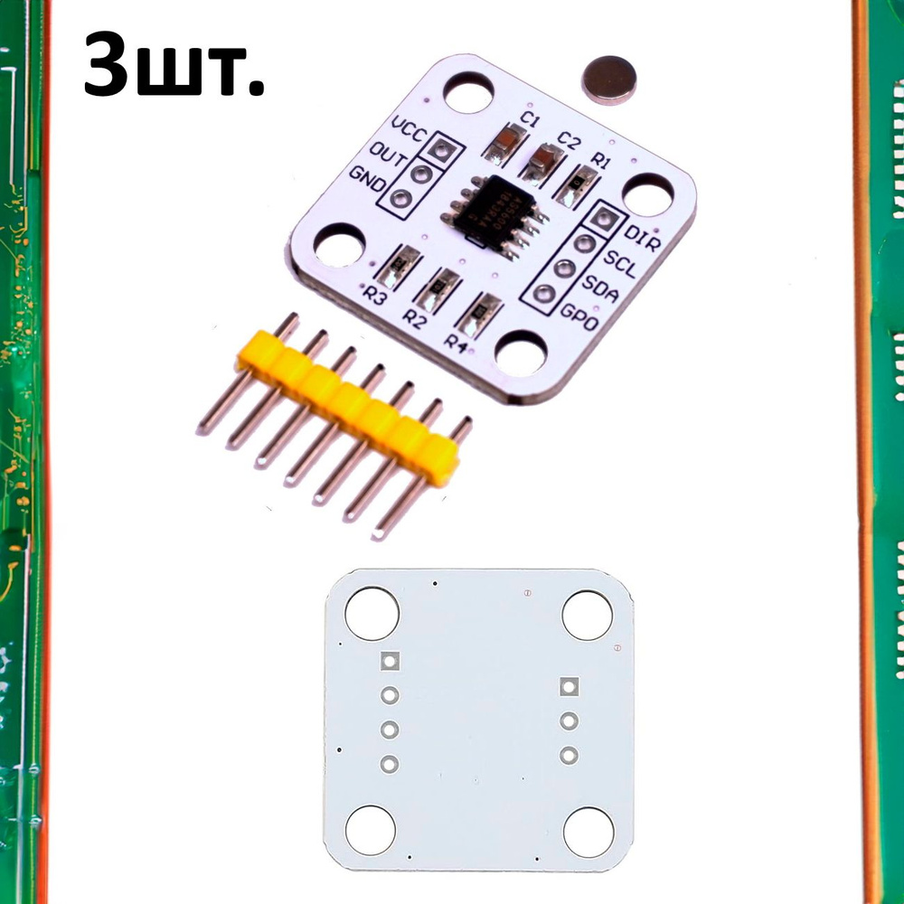 Магнитный энкодер AS5600 модуль датчика угла поворота для Arduino ...