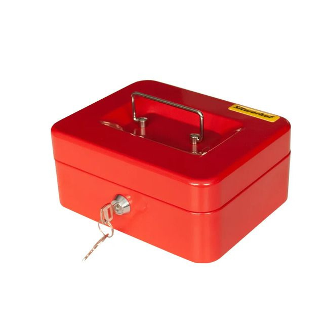 Ящик для денег Silwerhof 90x200x160 красный сталь 0.917кг #1