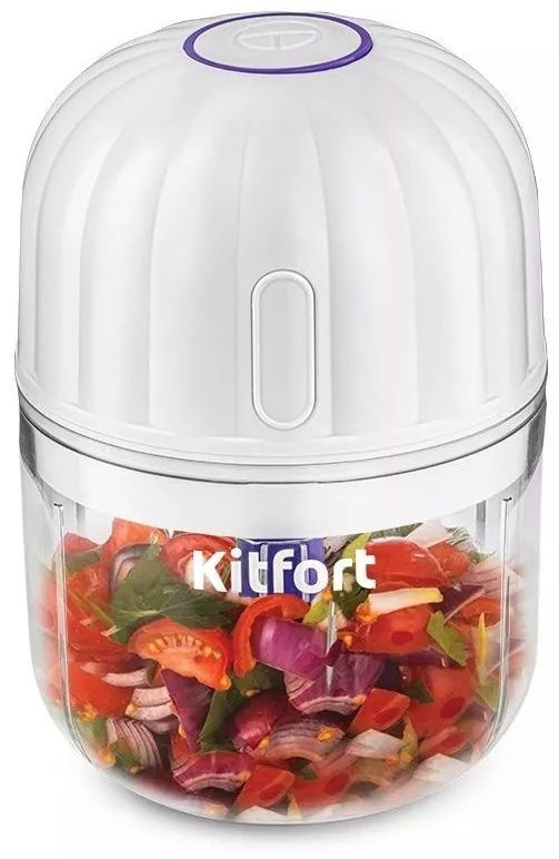 Кухонный измельчитель Kitfort KT-3093 белый, прозрачный #1