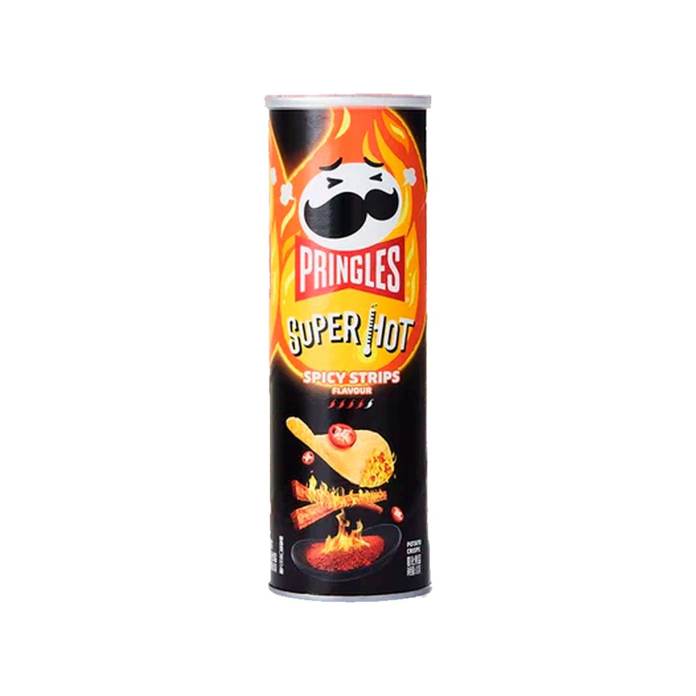 Чипсы Pringles Spicy Strips 110гр Снеки из Китая #1