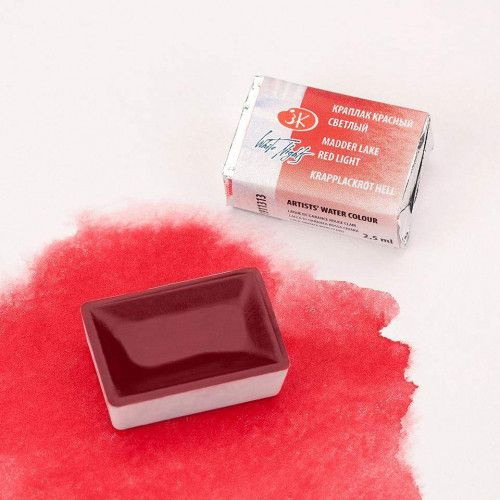 Акварель Краплак красный светлый, Белые ночи, кювета 2,5 мл - купить с ...