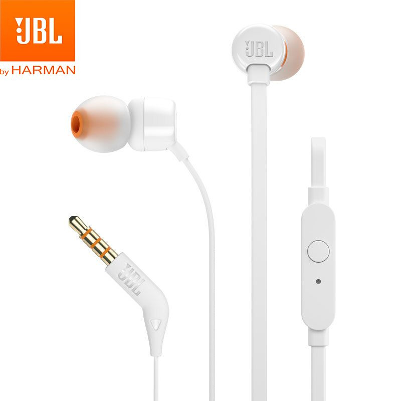 Наушники проводные с микрофоном JBL Tune 110BT, Bluetooth, 3.5 мм, USB Type-C, белый  #1